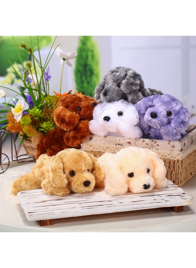 Harrycle 6 Pcs 8 Inch Dog Stuffed Animal Plush Dog Puppy Soft Plush Dog Pillow Toy Fluffy Puppy Set For Kids Girls Dog Theme Party Favor Birthday Baby Room Home Decor (Cute Color Cute Style) - Image 5