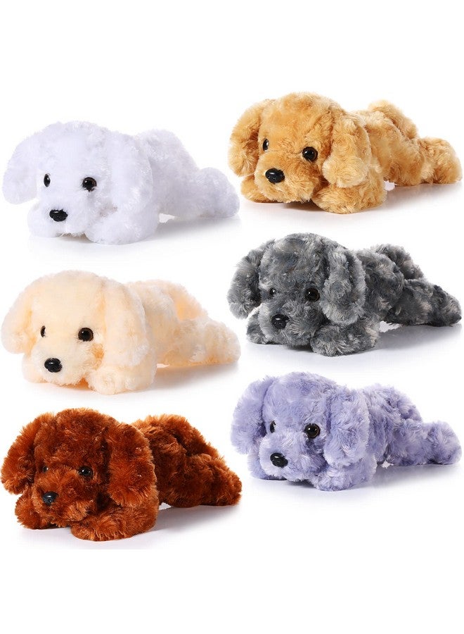 Harrycle 6 Pcs 8 Inch Dog Stuffed Animal Plush Dog Puppy Soft Plush Dog Pillow Toy Fluffy Puppy Set For Kids Girls Dog Theme Party Favor Birthday Baby Room Home Decor (Cute Color Cute Style) - Image 2