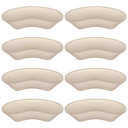 SEFLICA Premium Heel Pads Inserts Grips, Shoe bite Protector Back of Heel Protectors Cushions Liner Prevent Too Big Shoe from Shoe Slipping,Blisters,Filler for Loose Shoe Fit for Men Women (4 Skin, Free) - Image 1