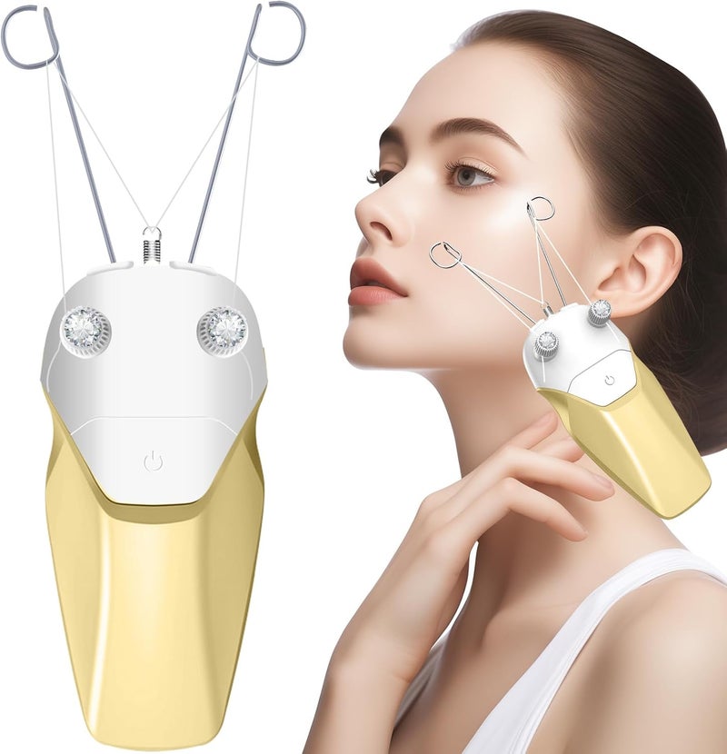 WAYCOM Facial Hair Remover Threading Hair Removal for Women Automatic Threader Machine Epilator for Fine Hairs on Face Chin Upper Lip Arms Birthday Mothers Day Present