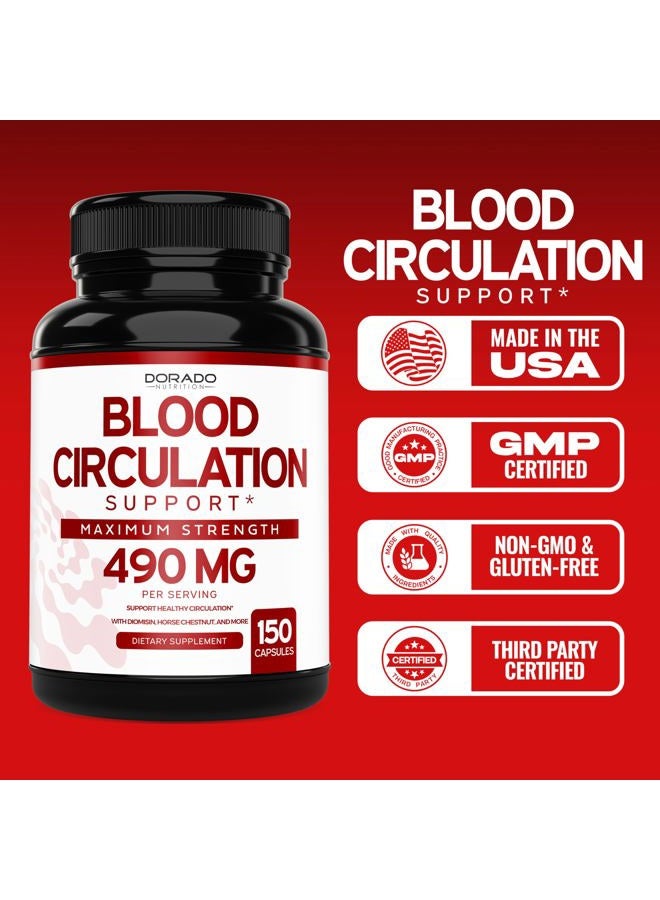 Blood Circulation Support* Maximum Strength, 490 mg, 150 Capsules