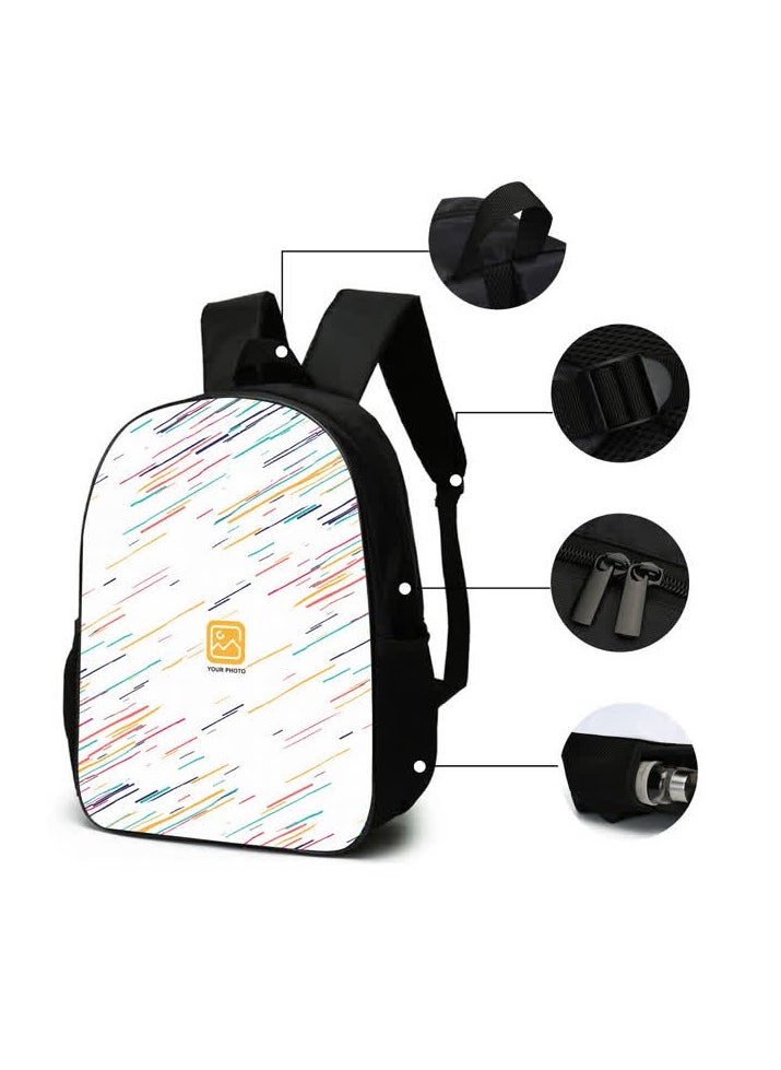 Generic - Printed backpack polyester schoolbag large-capacity cross-body bag student-W02-: Square World Minecraft (general standard three-piece set) - Image 1