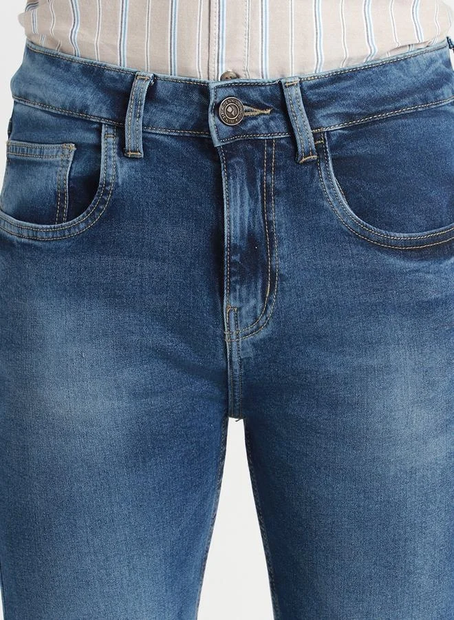 دينيس لينغو Men’s Boot Cut Dark Blue Jeans – Stylish and Durable