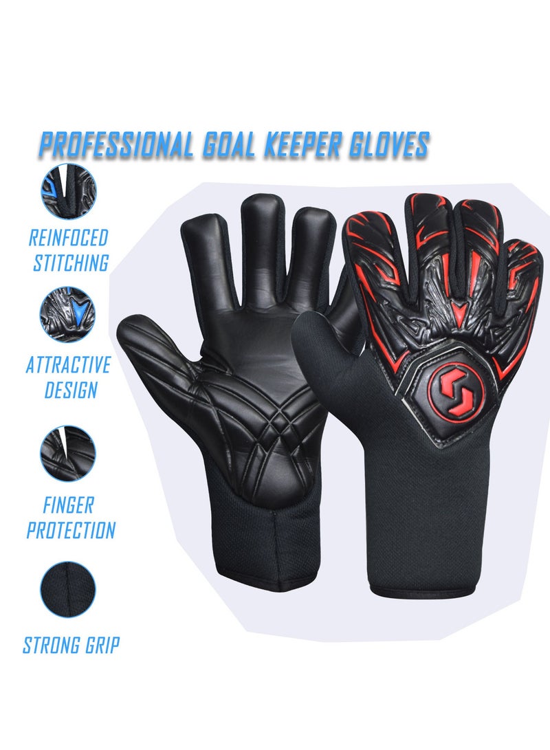 سبال للمراهقين والبالغين، قفازات كرة القدم قفازات حارس المرمى للأطفال، توفر حماية ممتازة مع فوائد مقاومة وغير قابلة للانزلاق وحماية المعصم - Image 2