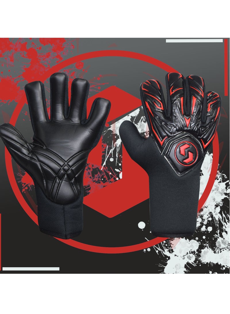 سبال للمراهقين والبالغين، قفازات كرة القدم قفازات حارس المرمى للأطفال، توفر حماية ممتازة مع فوائد مقاومة وغير قابلة للانزلاق وحماية المعصم - Image 4