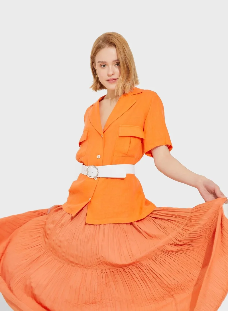 اي دي ال تنورة ماكسي بخصر مطاطي