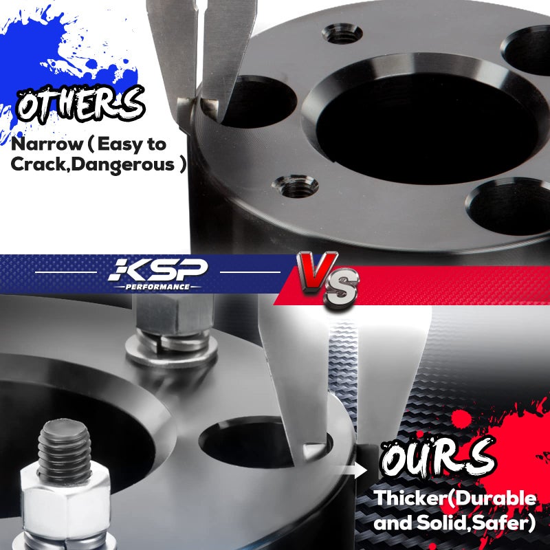 KSP PERFORMANCE KSP 3" Front Leveling Kits for Silverado 1500 2WD/4WD 2007-2026, Sierra 2WD/4WD 2007-2026, 3 Inch Suspension Strut Spacers Lift Kits for Pickup with 6 Lug - Image 5