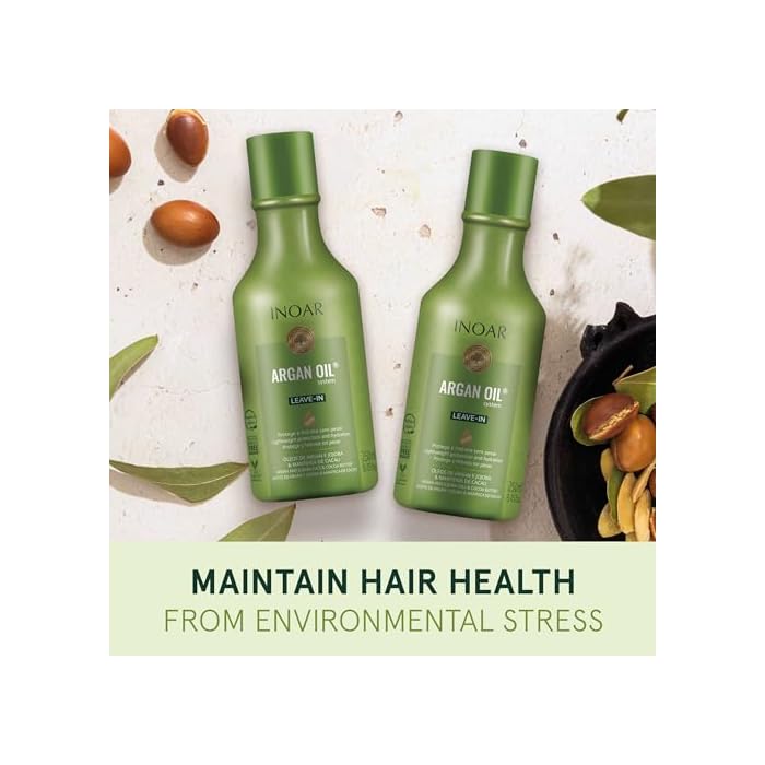 INOAR Argan Oil Leave-In Treatment for Conditioning Protection & Shine, 250ml - Image 5