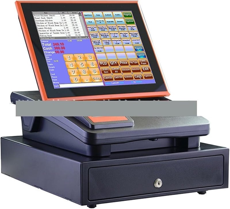 ROOUIO Cash Register, Touch Screen Cash Register, Embedded Touch Screen All-in-one Machine, Catering/fast Food Cash Register, Milk Tea Cash Register - Image 4
