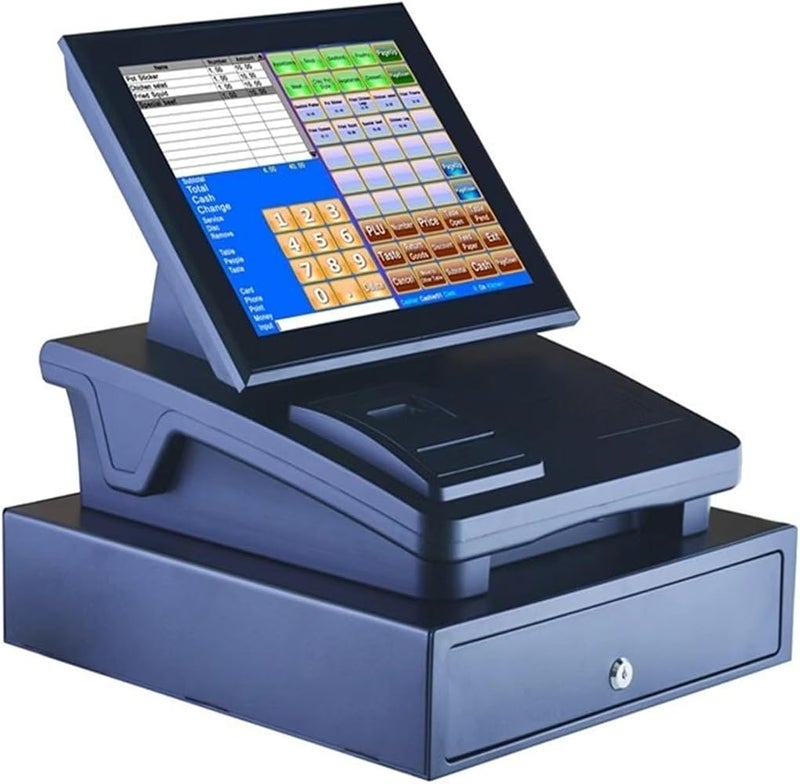 ROOUIO Cash Register, Touch Screen Cash Register, Embedded Touch Screen All-in-one Machine, Catering/fast Food Cash Register, Milk Tea Cash Register - Image 1