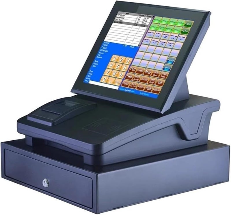 ROOUIO Cash Register, Touch Screen Cash Register, Embedded Touch Screen All-in-one Machine, Catering/fast Food Cash Register, Milk Tea Cash Register - Image 2
