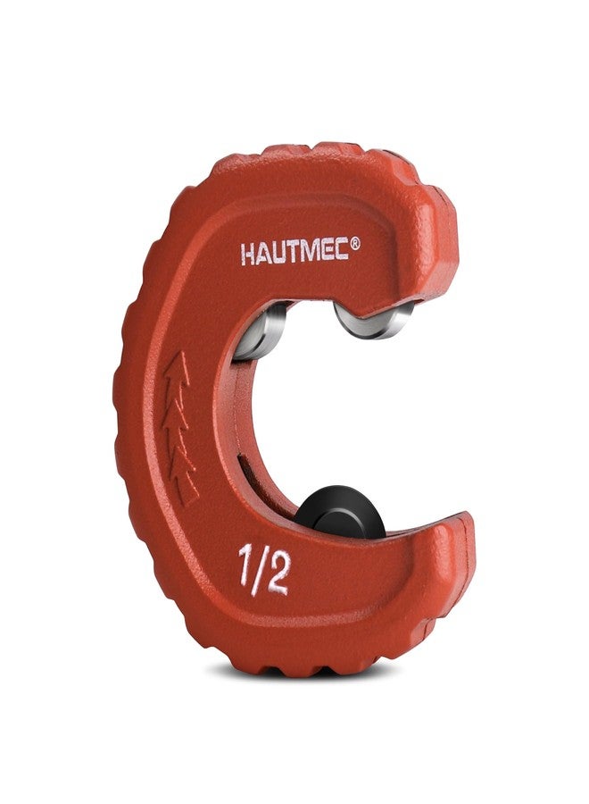 HAUTMEC قاطع أنابيب نحاسية أوتوماتيكي من HAUTMEC Pro مقاس 1/2 بوصة - أقصى سعة اسمية للأنابيب مقاس 1/2 بوصة (القطر الخارجي 5/8 بوصة)، لأنابيب النحاس والألومنيوم والنحاس الأصفر والأنابيب ذات الجدران الرقيقة، HT0215-PL - Image 1