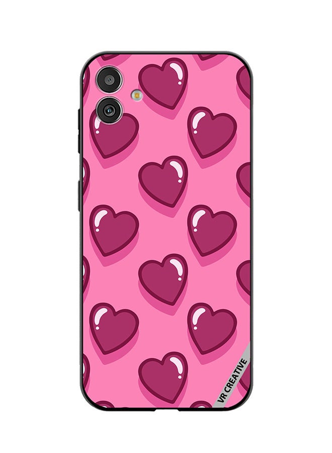 VR CREATIVE Protective Case Cover For Samsung Galaxy M13 5G Lovely Hearts Design Multicolour - Image 1