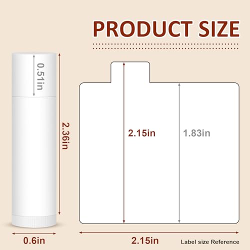 VISRIE 60 Pack Lip Balm Unlabeled, Natural Lip Balm Bulk Blank Tube, Personalized Lip Balms for Party Favors Adults and Bridal Shower Favors or Baby Shower Gifts-5 Flavors - Image 5