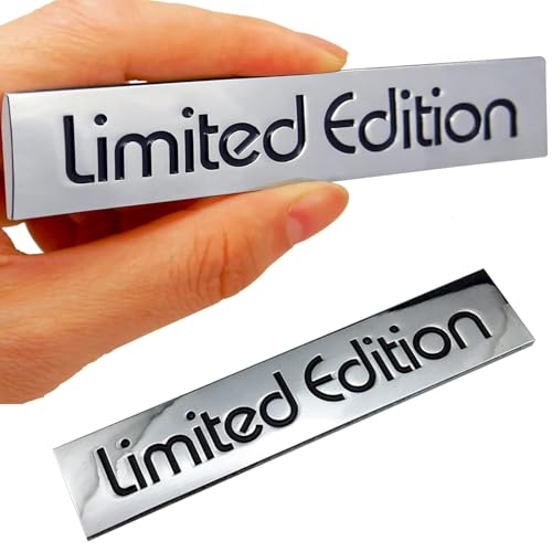 OAN 3D Metal Sticker Limited Edition Logo Emblem Badge Decal Sticker for All Cars- Size: 10cm x 1.5cm x 1mm (Metal) - Image 4