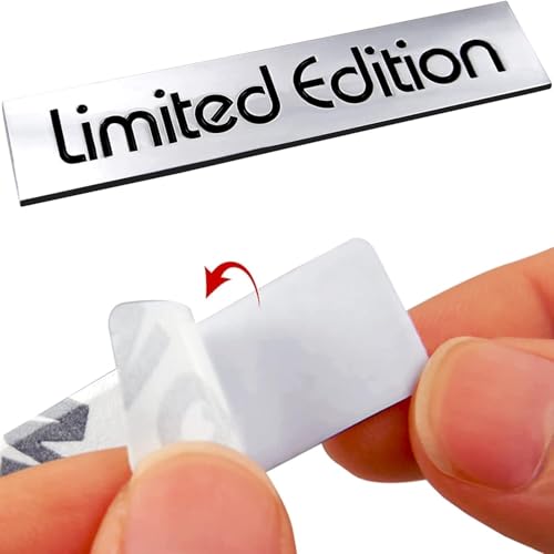 OAN 3D Metal Sticker Limited Edition Logo Emblem Badge Decal Sticker for All Cars- Size: 10cm x 1.5cm x 1mm (Metal) - Image 3