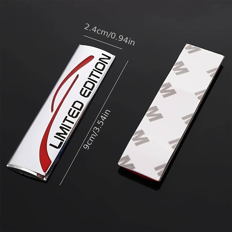 OAN 3D Metal Sticker Limited Edition Logo Emblem Badge Decal Sticker for All Cars- Size: 10cm x 1.5cm x 1mm (Metal) - Image 5
