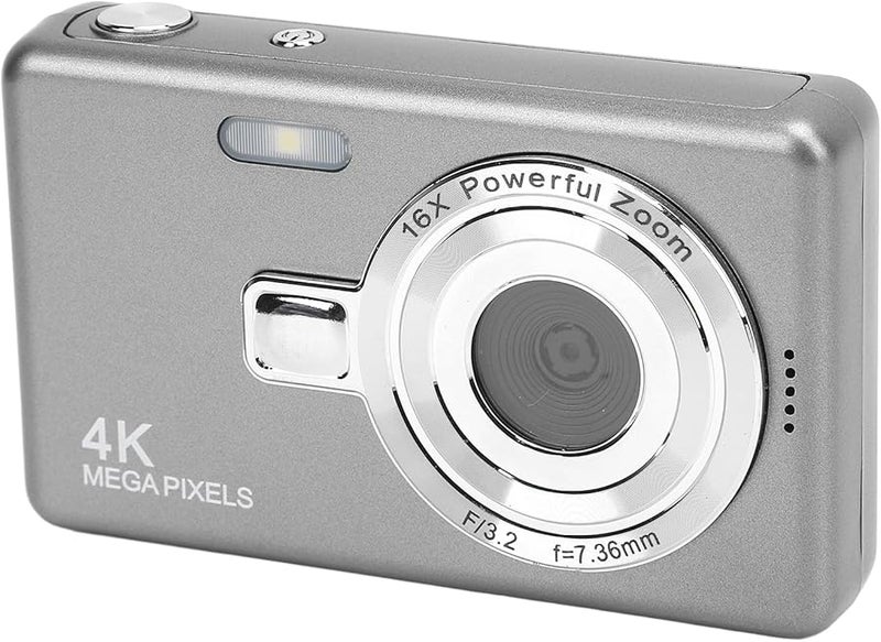 64GB 4K Digital Camera 50MP Anti Shake 16X Zoom Compact Point and Shoot Selfie Camera for Kids Travel - Image 2