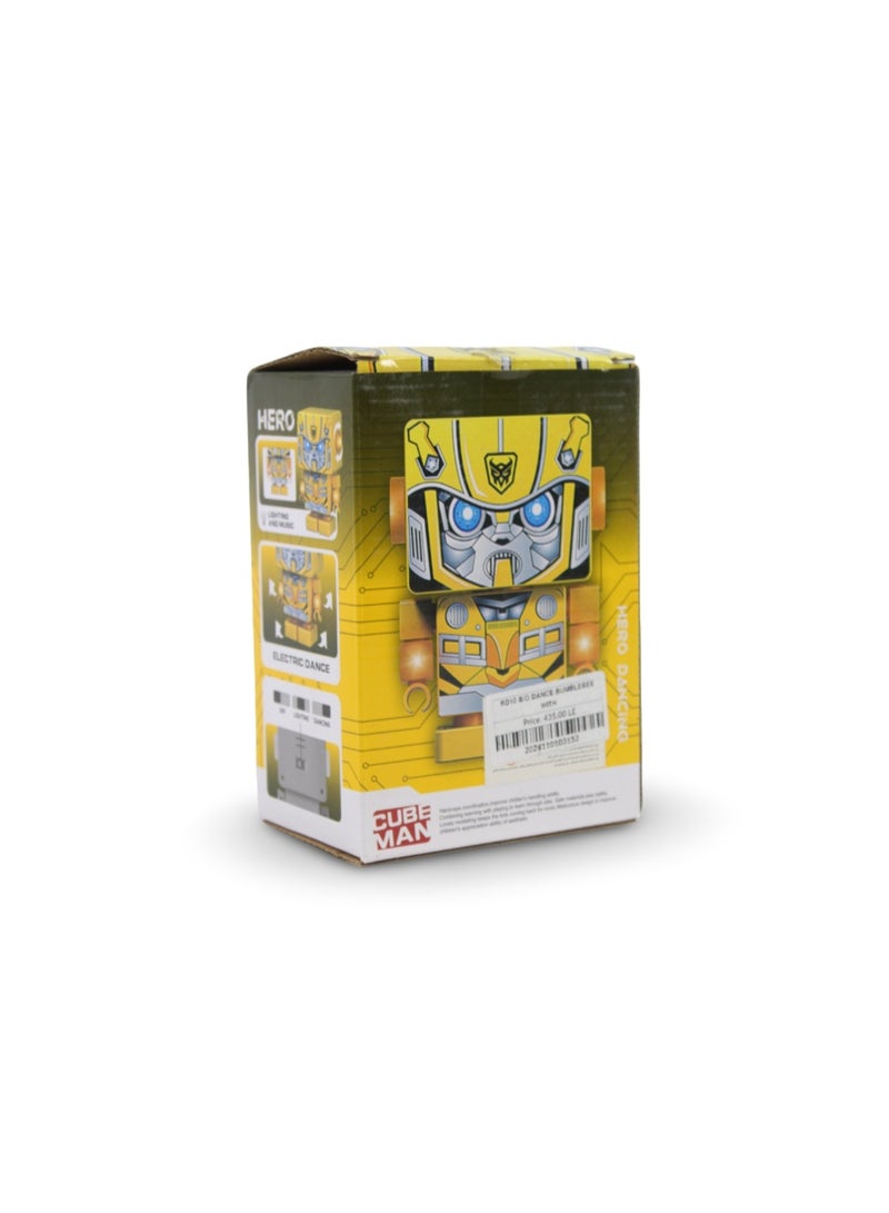Hero Dancing Cube Man Robot Toy – Bumblebee - Image 1