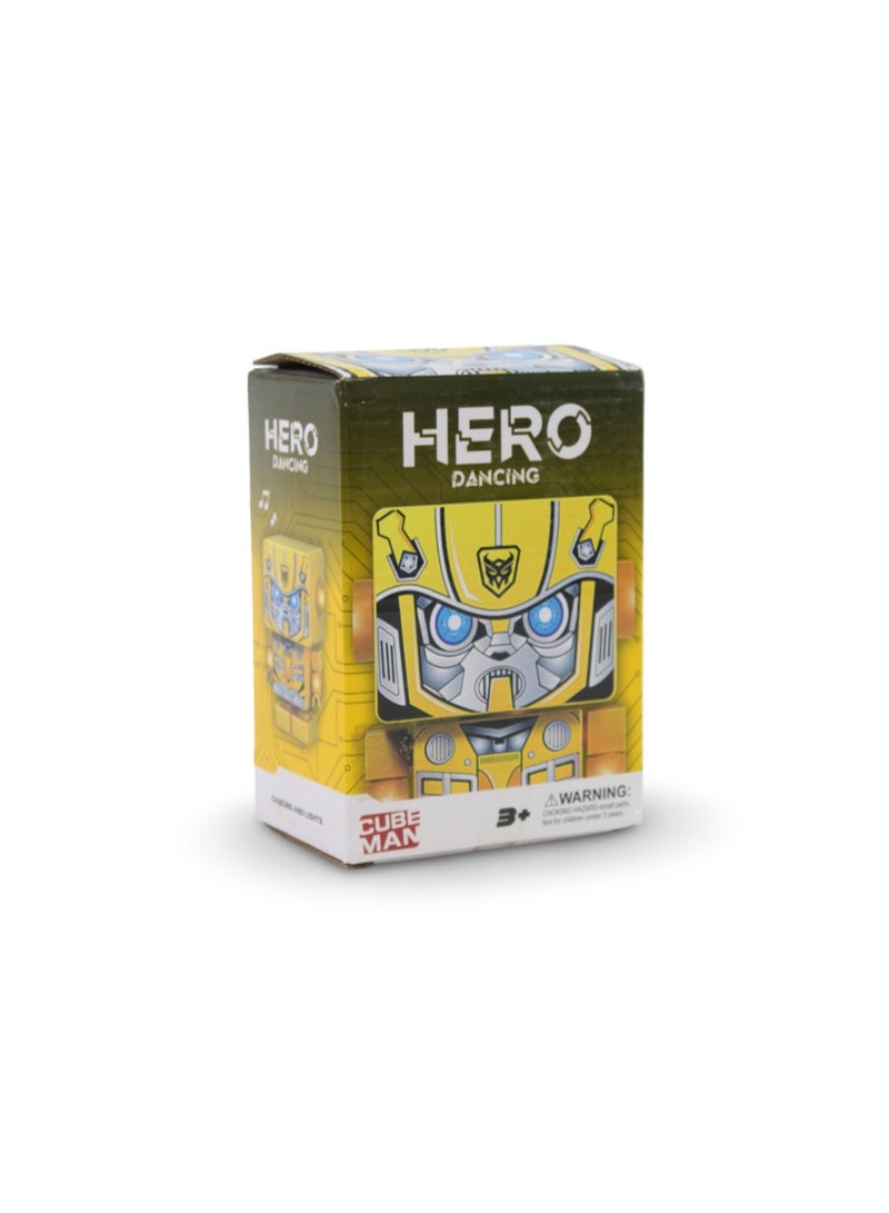 Hero Dancing Cube Man Robot Toy – Bumblebee - Image 2