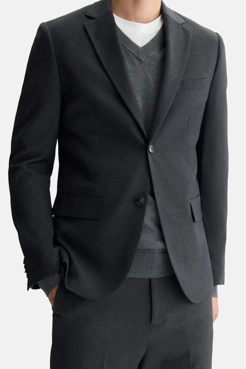 H&M  Regular Fit Single-breasted jacket for Men | Best Price UAE