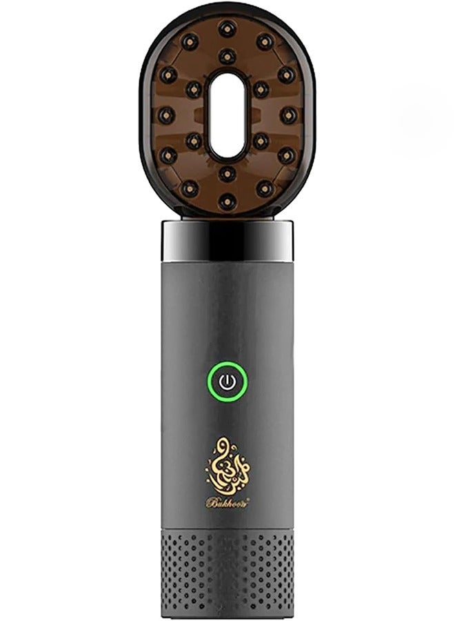 Bukhoon Electric Hair Incense Burner V2 with a hair comb head and a head for car and home use, in gray color. - Image 3