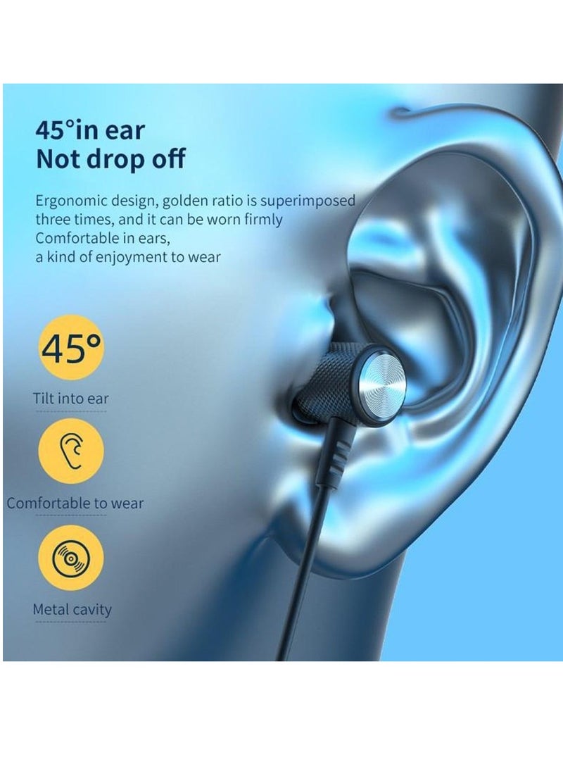 wireless bluetooth headset sports binaural in-ear neck hanging neck headset super long standby battery life black - Image 5