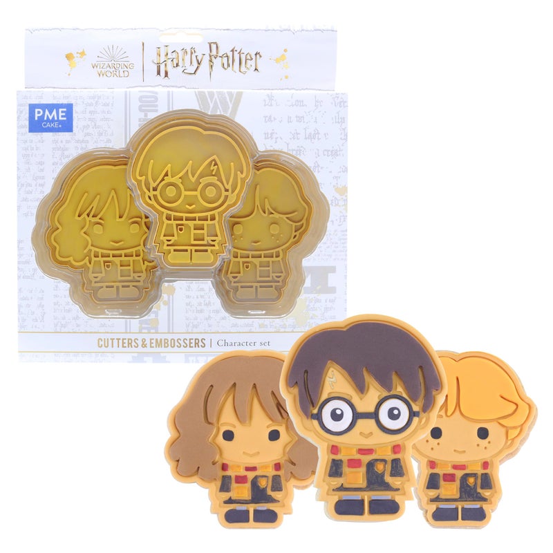 PME Harry Potter Cookie Cutter  Embosser Harry Ron  Hermione