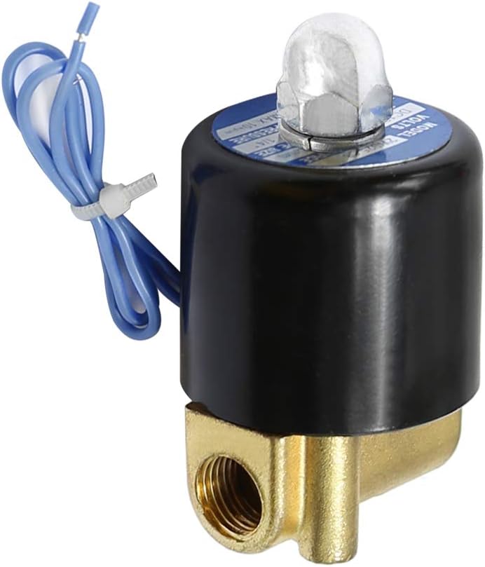 MDEOOSKY صمام كهربائي ميديوسكي DC12V 1/4" للتحكم في الماء والهواء والغاز والديزل - صمام هواء كهربائي ثنائي الاتجاه مغلق عادة - Image 1