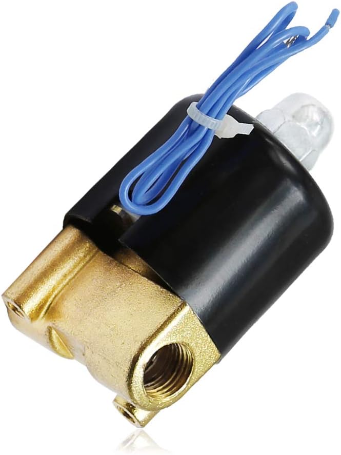 MDEOOSKY صمام كهربائي ميديوسكي DC12V 1/4" للتحكم في الماء والهواء والغاز والديزل - صمام هواء كهربائي ثنائي الاتجاه مغلق عادة - Image 4