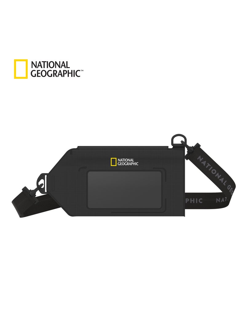 National Geographic Waterproof Mobile Slim Cross Bag - Black - Image 2