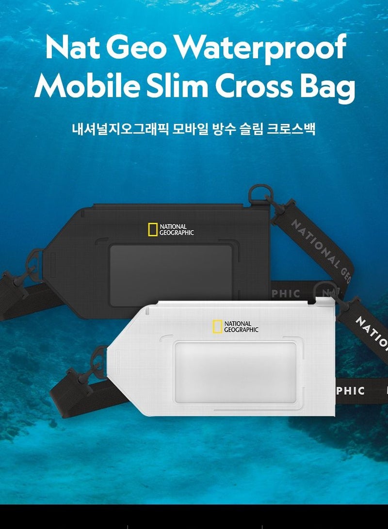 National Geographic Waterproof Mobile Slim Cross Bag - Black - Image 3