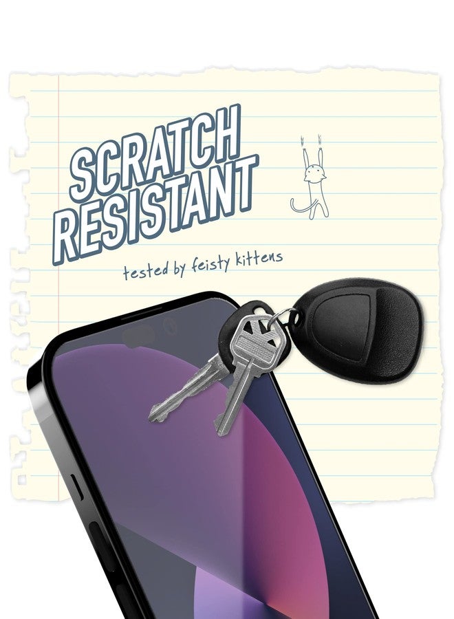 Smartish® 2-Pack Tempered Glass Screen Protector for iPhone 14 Pro Max - Tuff Sheet - Easy Install Frame [Scratch Resistant] Case-Friendly - Dynamic Island Compatible - Clear 2-Pack - Image 4