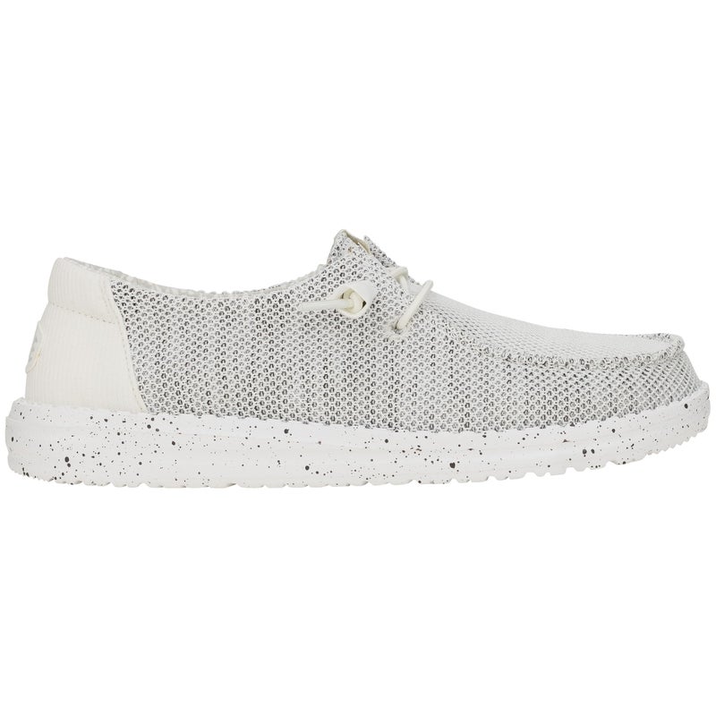 HEYDUDE Wendy Stretch Sox Stone White Size 9, Womenâ€™s Shoes, Slip-on Loafers, Comfortable & Light-Weight - Image 2
