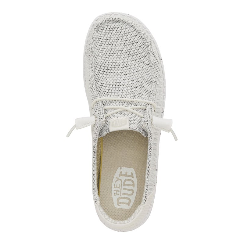 HEYDUDE Wendy Stretch Sox Stone White Size 9, Womenâ€™s Shoes, Slip-on Loafers, Comfortable & Light-Weight - Image 5