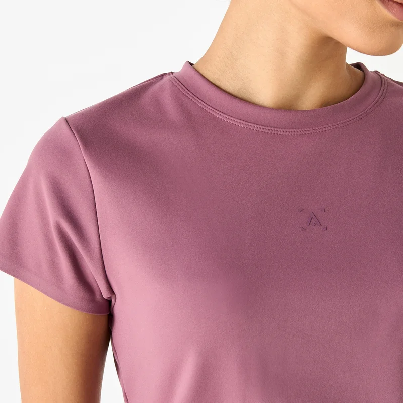 ADOT by Splash Crew Neck Crop T-shirt with Short Sleeves