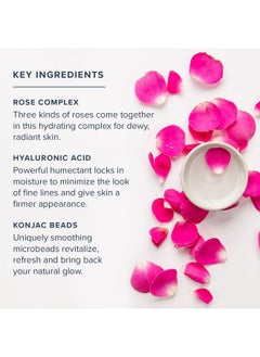 Heritage Store HERITAGE STORE Rosewater Jelly Facial Mask - Hydrating Treatment for Dry Combination Skin, Gel Face Mask Locks in Moisture w/ Hyaluronic Acid and Rose Complex, Hypoallergenic, Vegan, Cruelty Free, 2oz  - Image 4