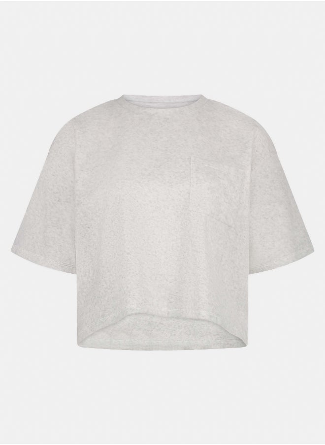 hunkemoller - Short-sleeve velours top - Image 1