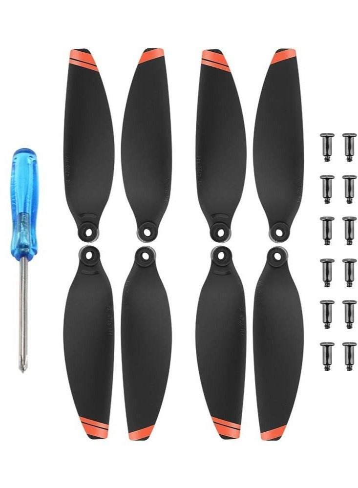 Captaintech Propeller Guard for DJI Mavic Mini 2 + Foldable Landing Gear Booster Stand + 8 Pieces Propeller Replacement Blades, 3 Sets of Drone Protection Accessories Basic Set of Assembly and Installation Tools - Image 4