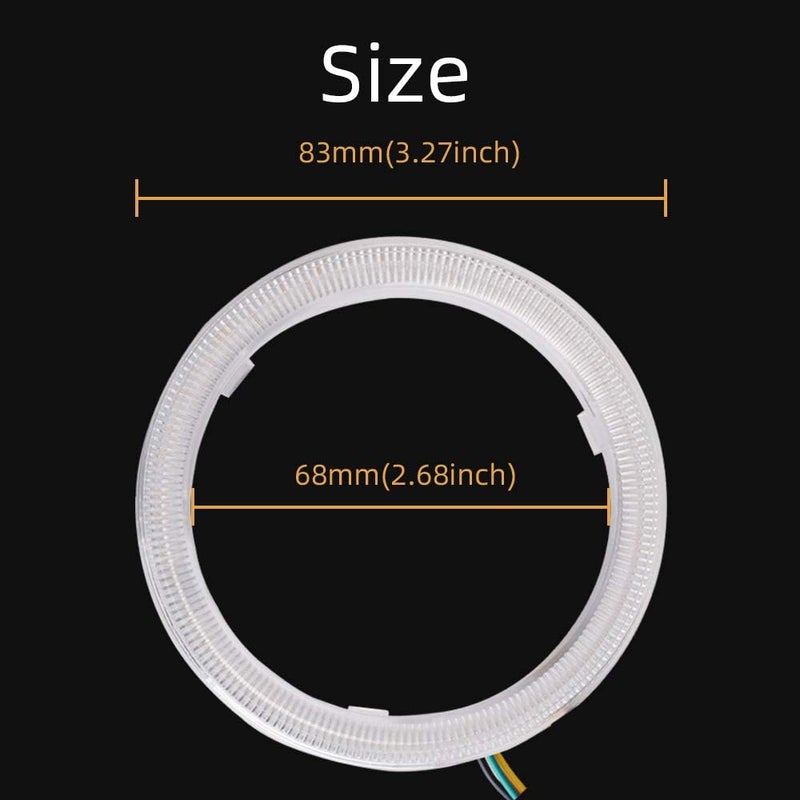 Grandview 80MM Multi-Color RGB LED Halo Rings - Image 4