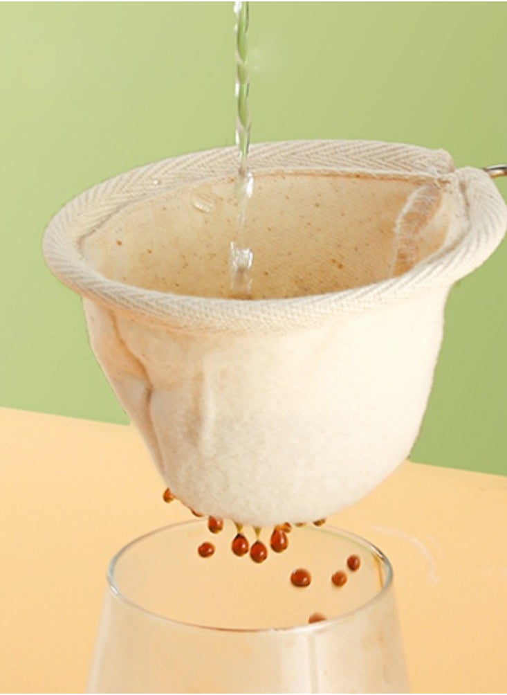 Generic - Reusable Coffee Filter Bag Pour-ver Coffee Milk Tea Fabric Removable Easy Clean Strainer - Image 1