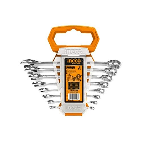 INGCO HKSPA1088 8 PCS Combination Spanner Set Heavy Duty (1 Set) - Image 2