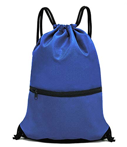 HOLYLUCK Drawstring Backpack Bag Sport Gym Sackpack (blue) - Image 1