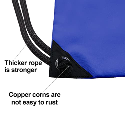 HOLYLUCK Drawstring Backpack Bag Sport Gym Sackpack (blue) - Image 4
