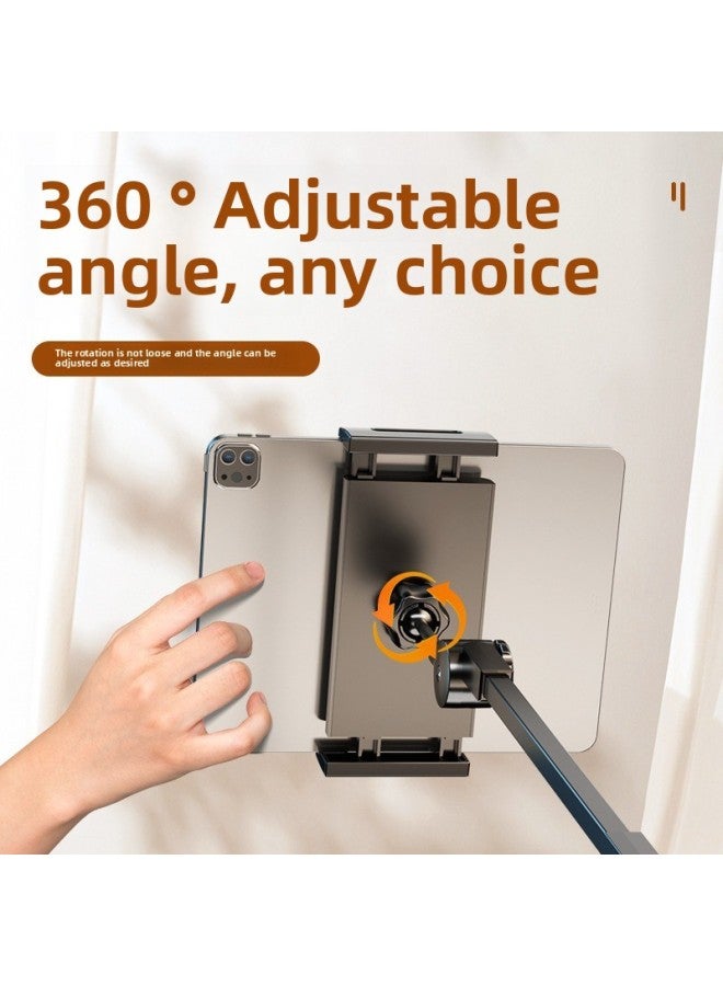 Mobile Phone Desktop Bracket Bedside Tablet Support Frame Live TV Live Dormitory Bedside Lazy People Chasing Drama Mobile Phone Tablet Clip-Color:[special Model For Mobile Phones *black] The Structure Is Stable And Upgraded To 4-7inch Mobile Phones  - Image 5