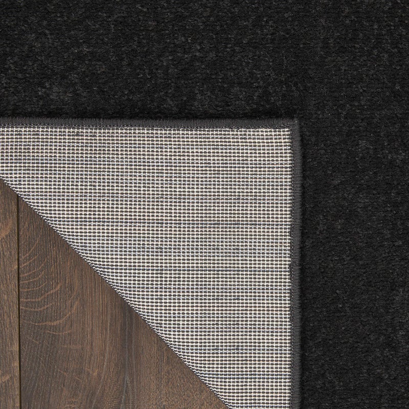Nourison Home Nourison Essentials Black 7' x 10' Area Rug - Easy Clean, Non Shedding, Bed Room, Living Room, Dining Room, Kitchen (7' x 10') - Image 5