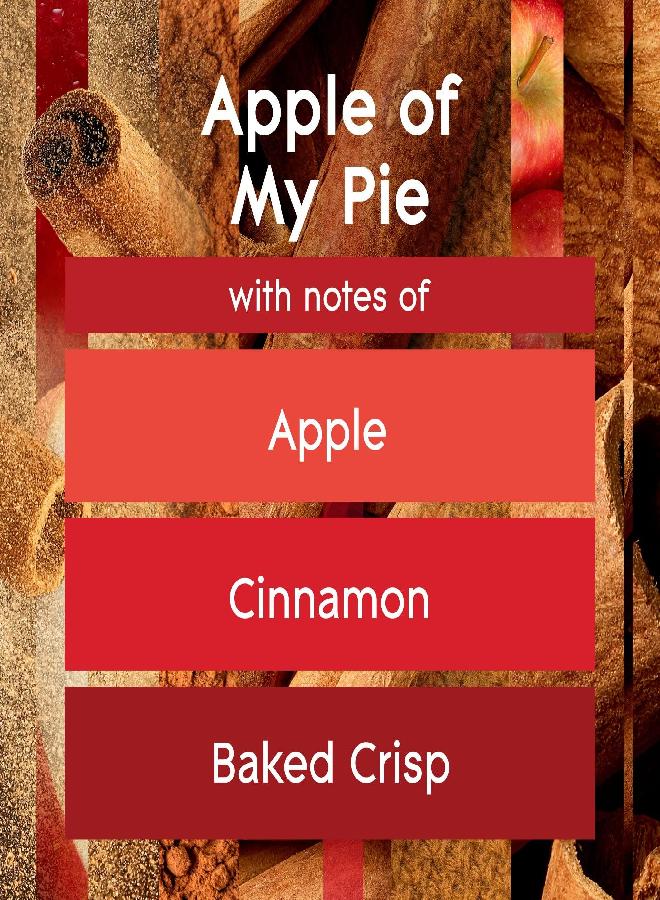 SC Johnson Glade Candle Apple of My Pie, Fragrance Candle Infused with Essential Oils, Air Freshener Candle, 3-Wick Candle, 6.8oz, 3 Count - Image 2