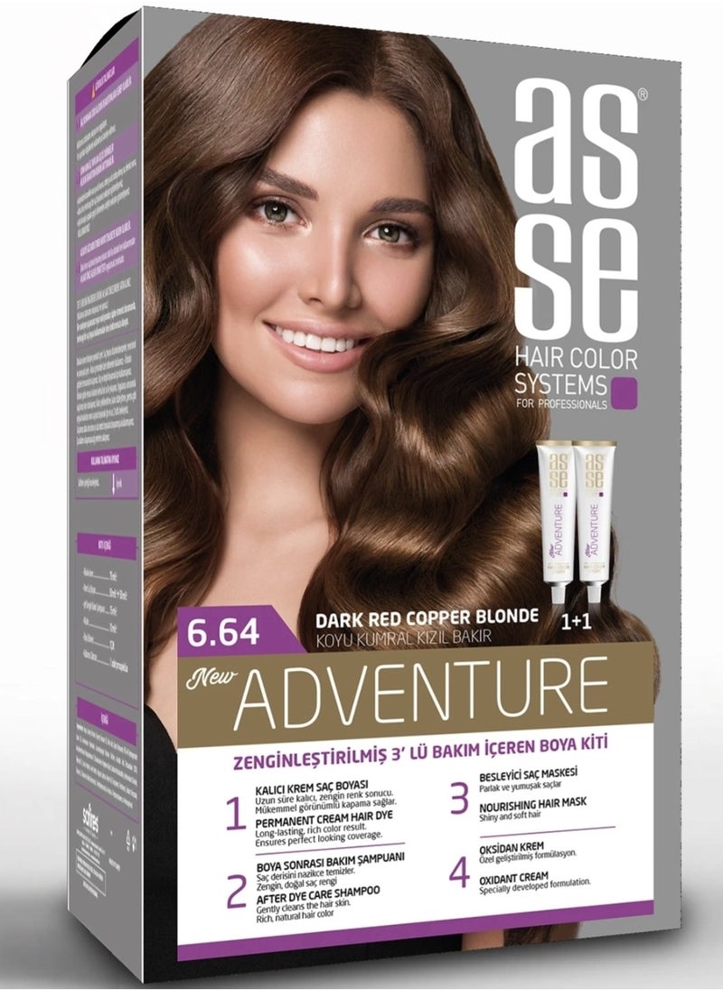 asse - Turkish hair dye dark red copper blonde 6.64 - Image 1