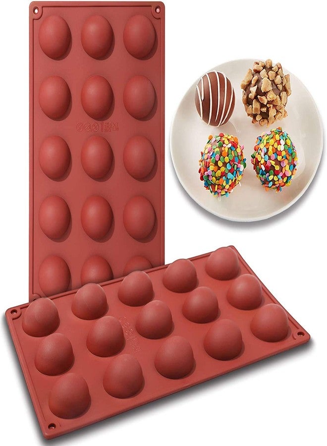 Baking Set 15 Holes Silicone Mold for Chocolate Cake Jelly Pudding Handmade Soap Round Shape Half Sphere Mold Non Stick Cupcake Baking Pan - Image 1