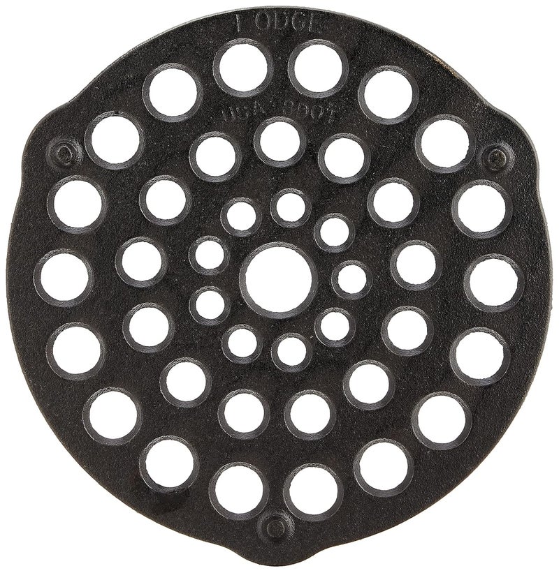 LODGE Lodge L8DOT3 PreSeasoned CastIron Meat RackTrivet 8inch  - Image 3